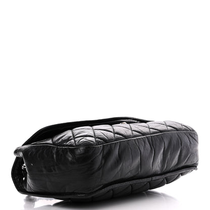 Chanel Aged Calfskin Vintage Ligne Flap Black 4 of 10