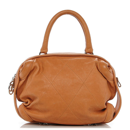 Chanel Calfskin Stitched Bowler Light Brown 1 of 8