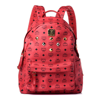MCM Visetos Medium Sprinkle Stud Stark Backpack Corail 1 of 11