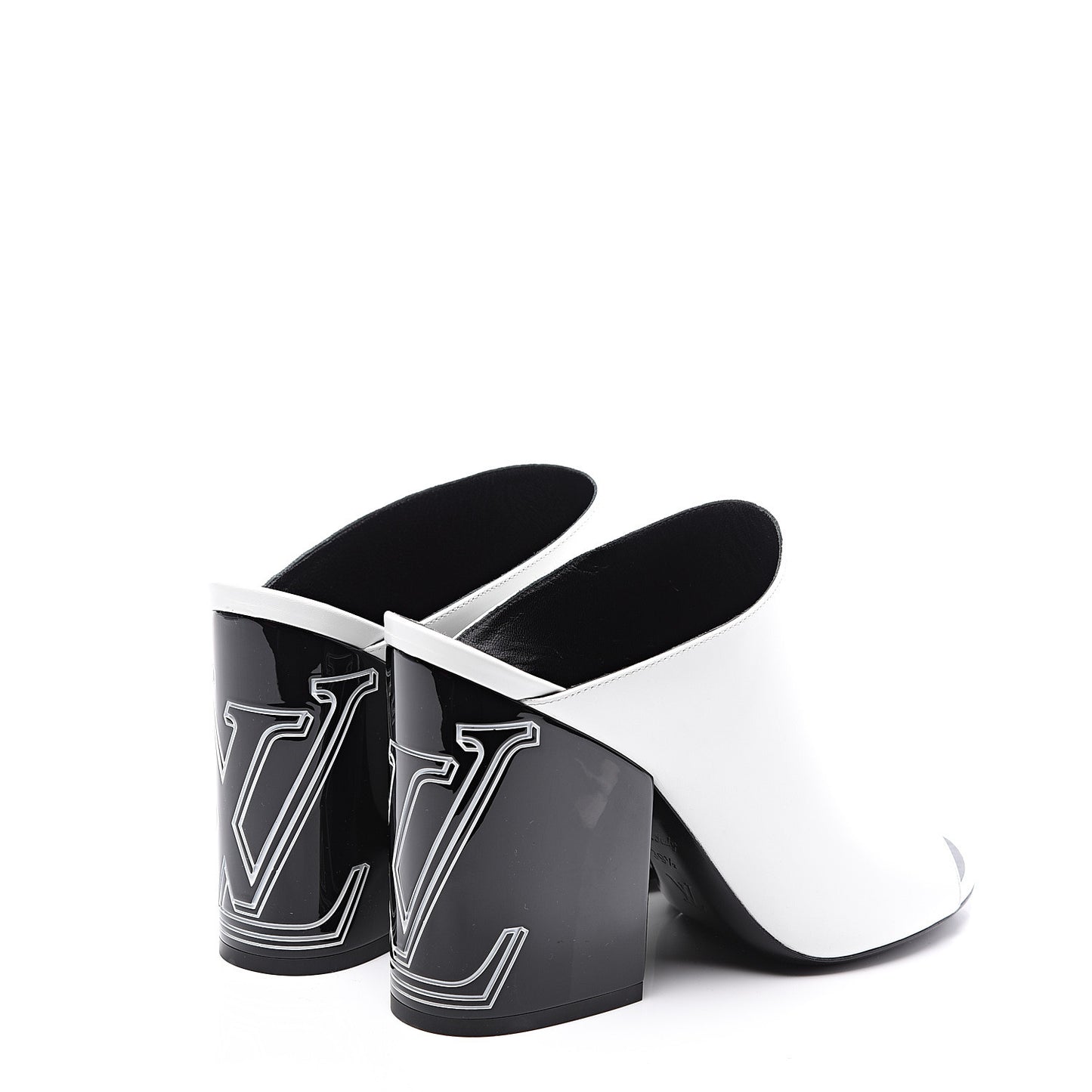 Calfskin Patent Topmost Mule 39.5 White