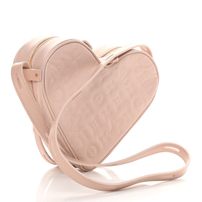 Louis Vuitton Lambskin Embossed Monogram Fall In Love Sac Coeur Light Pink 3 of 10