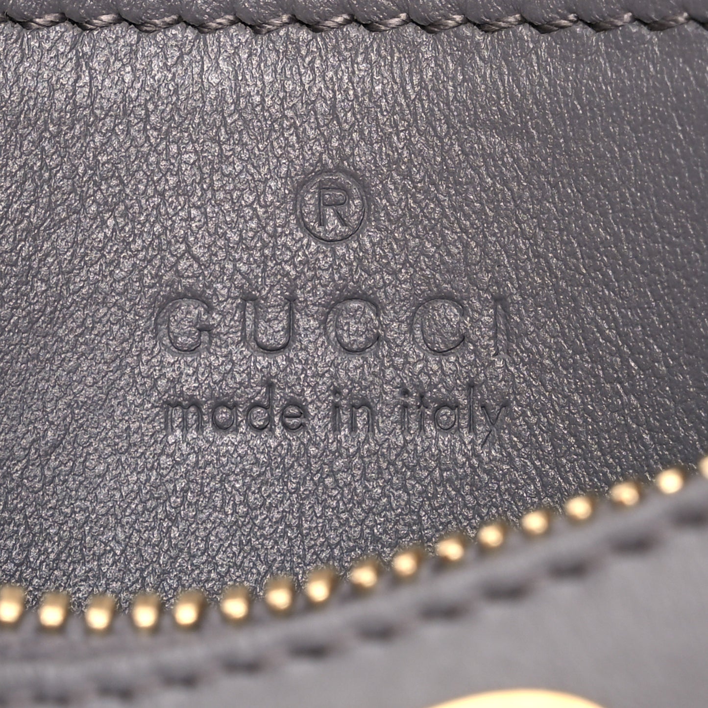 Calfskin GG Matelasse Chain Handbag Dusty Grey Natural