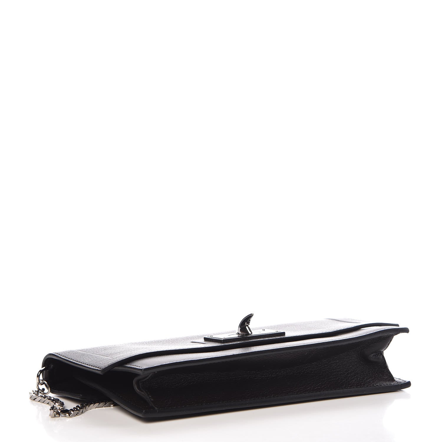 Givenchy Calfskin Shark Lock Chain Wallet Black 4 of 11