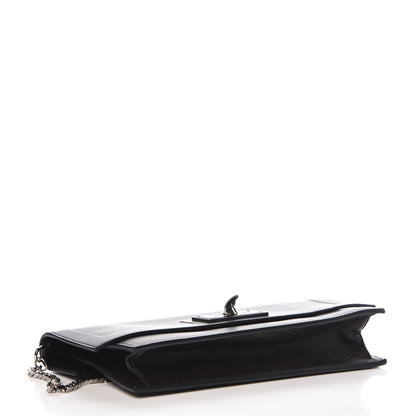 Givenchy Calfskin Shark Lock Chain Wallet Black 4 of 11