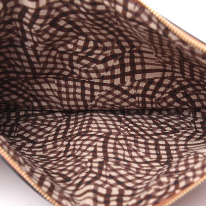 MCM Visetos Liz Shopper Tote Pouch Cognac 5 of 9