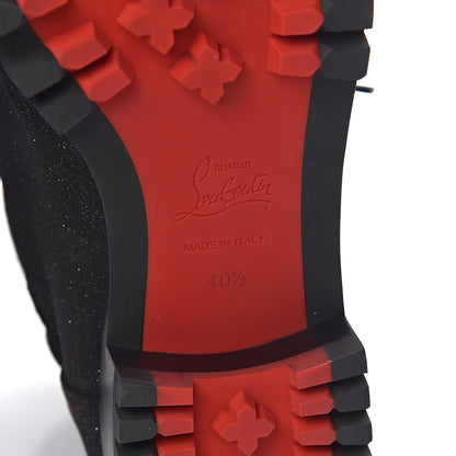 Christian Louboutin Crosta Star Who Runs Flat Boots 40.5 Black 6 of 7