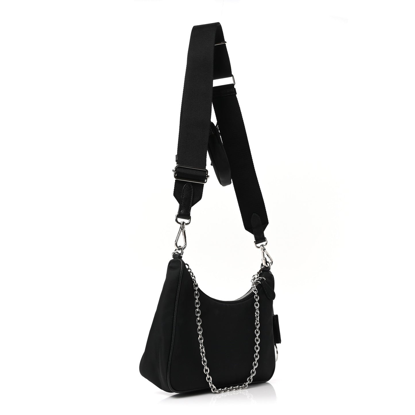 Re-Nylon Saffiano Re-Edition 2005 Shoulder Bag Black