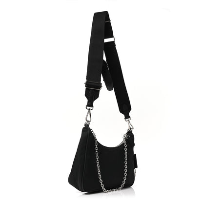 Prada Re-Nylon Saffiano Re-Edition 2005 Shoulder Bag Black 3 of 10