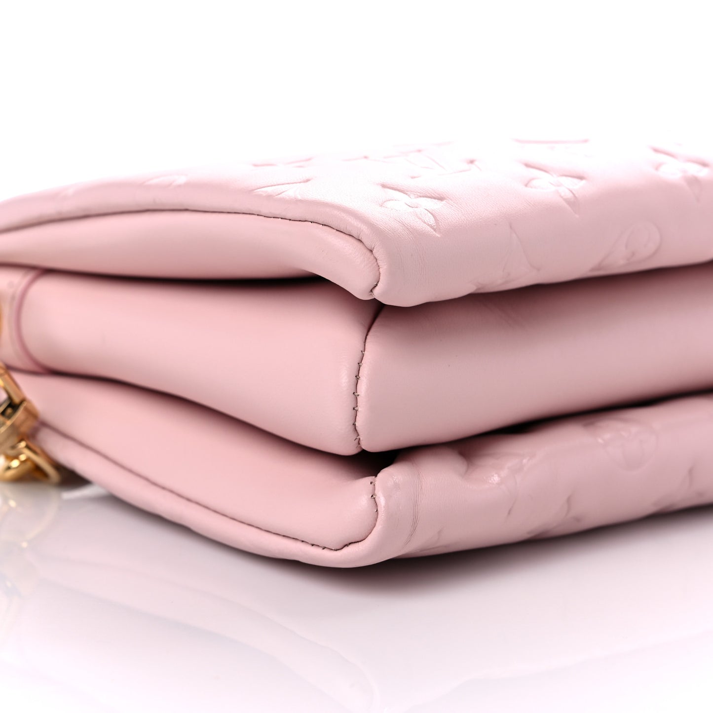Lambskin Embossed Monogram Coussin PM Rose