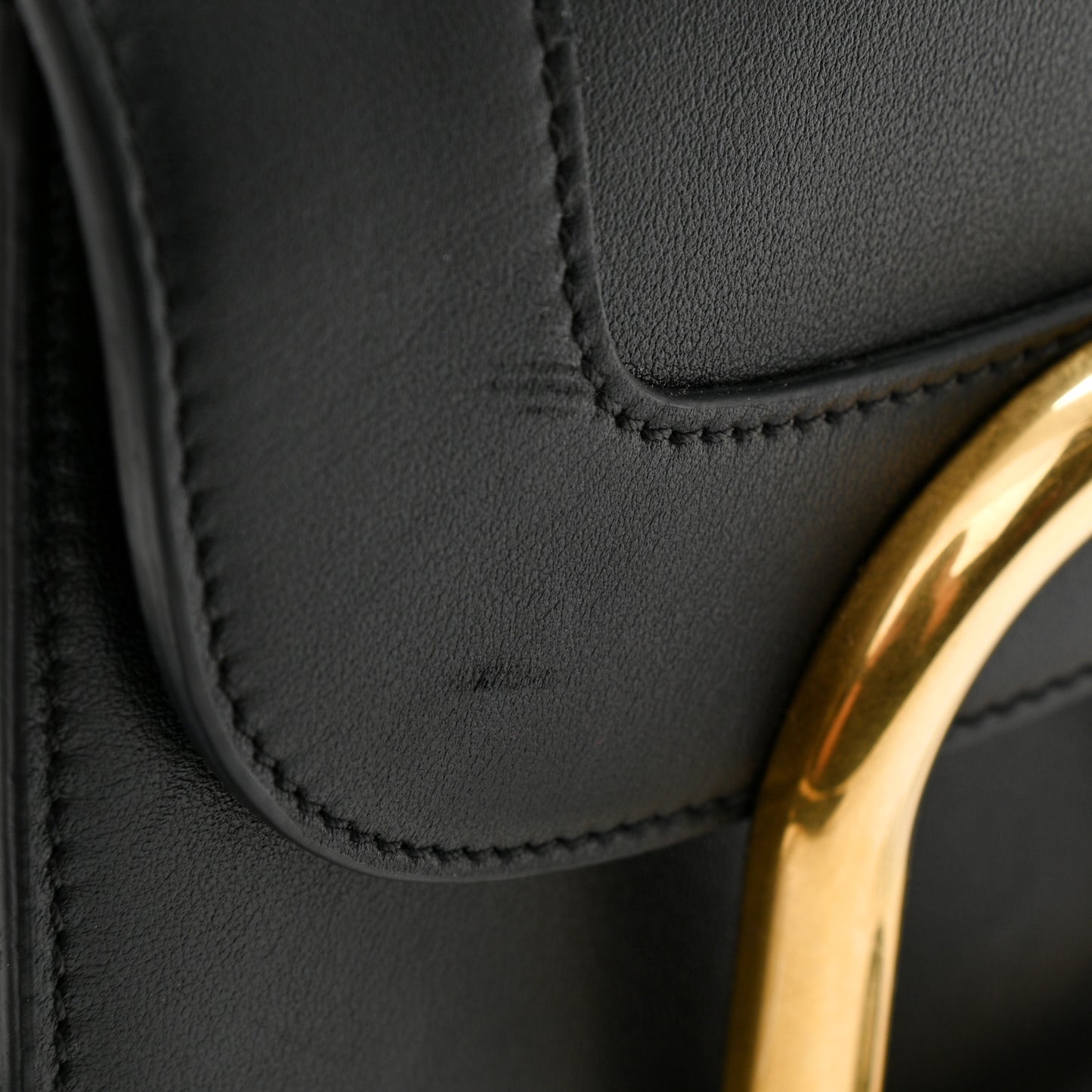 Smooth Calfskin Supervee Shoulder Bag Black