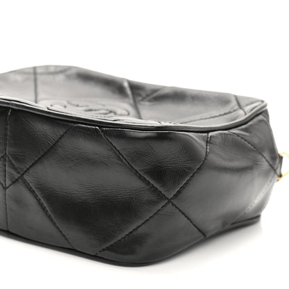 Chanel Lambskin Quilted CC Tassel Camera Case Black 11 of 12