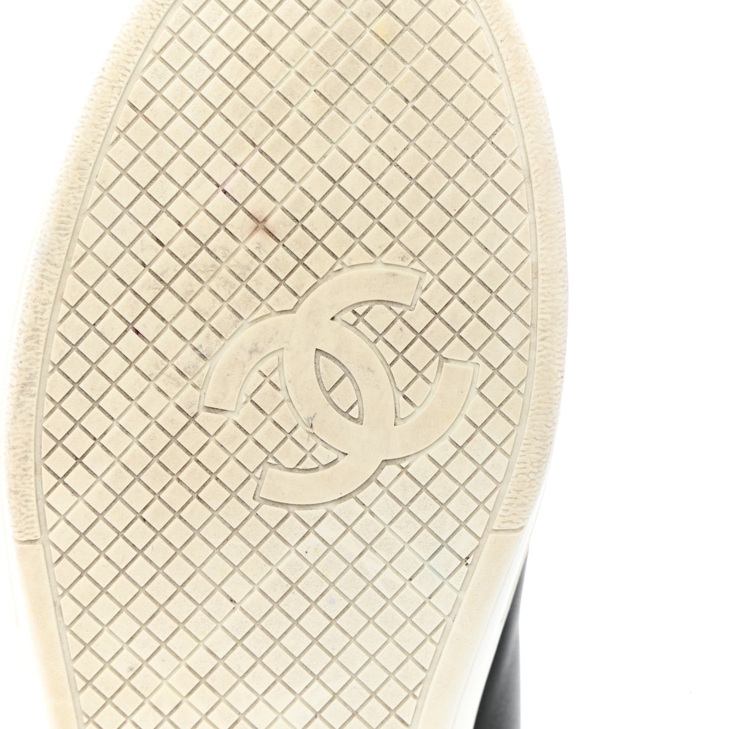 Calfskin CC Womens Sneakers 38 Black