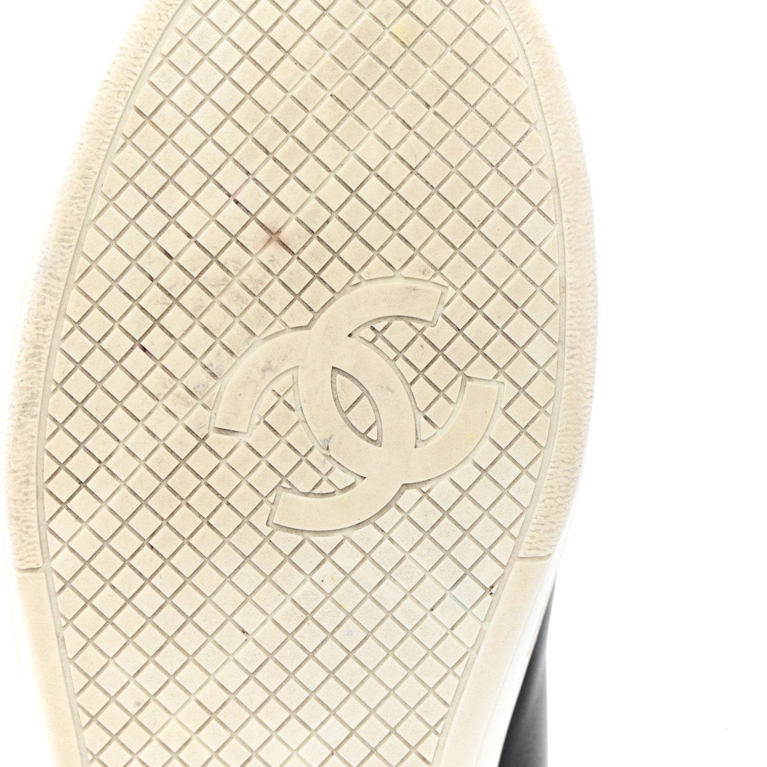 Chanel Calfskin CC Womens Sneakers 38 Black 8 of 14