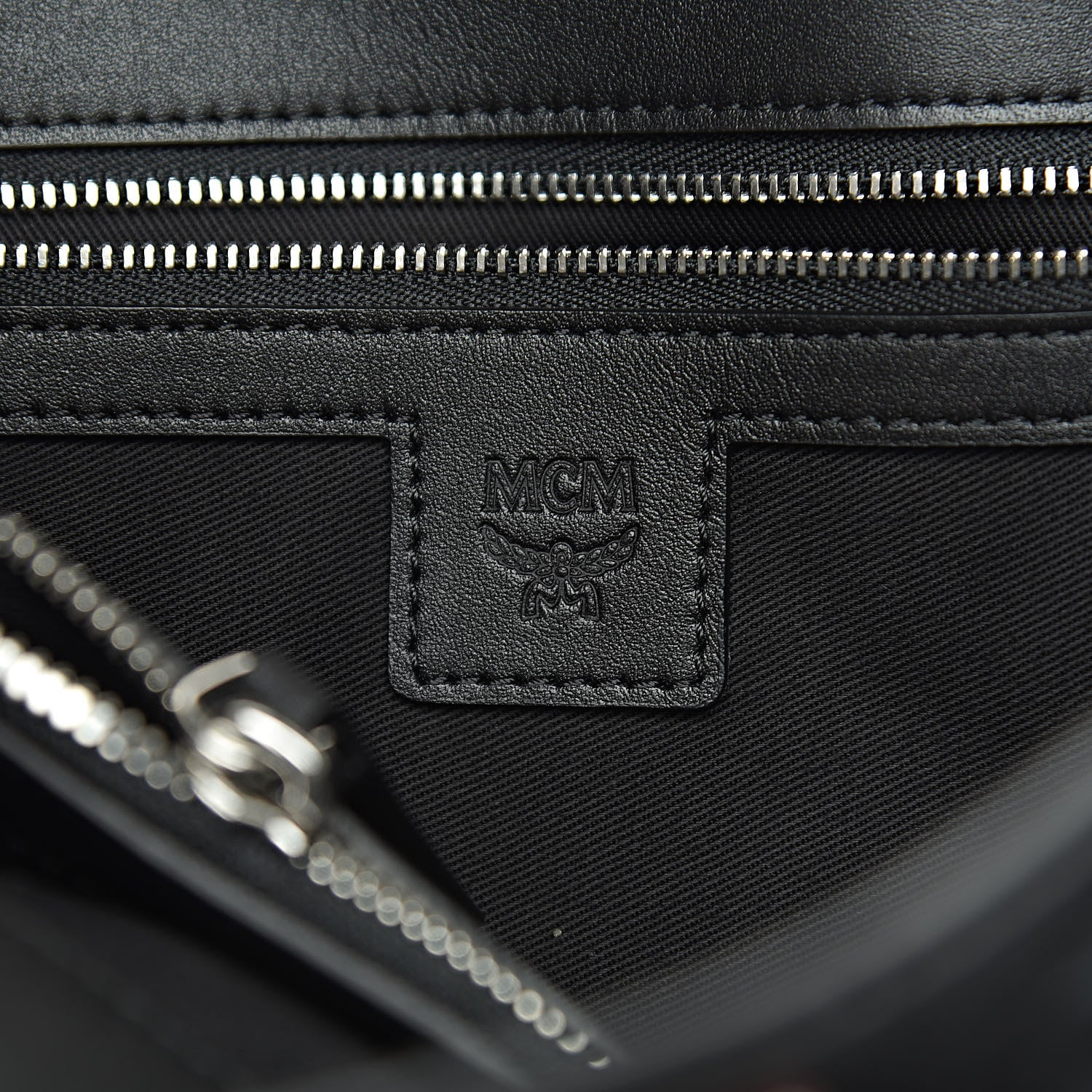 MCM Visetos Large Essential Tote Black 6 of 10