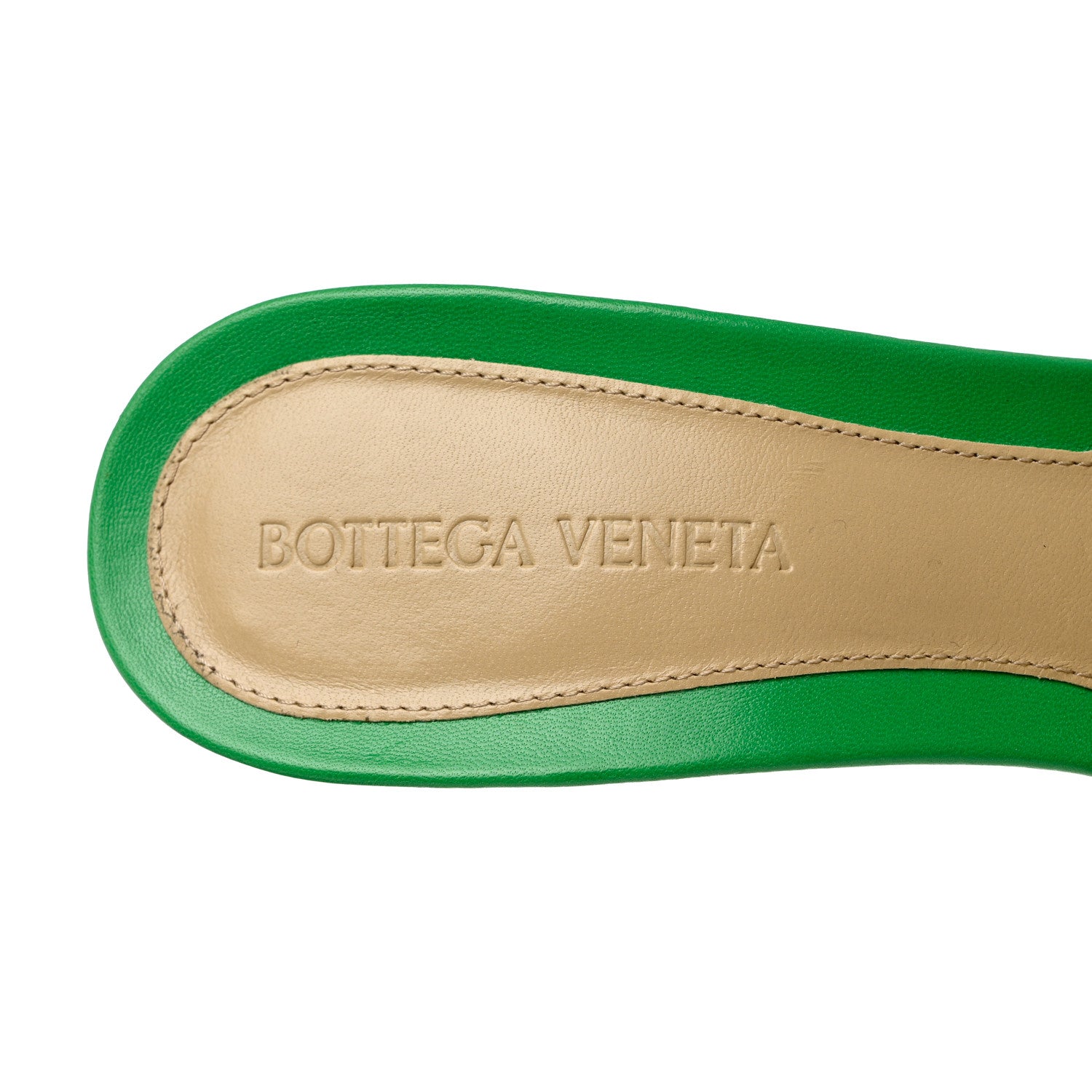 Bottega Veneta Lambskin Stretch Mule Sandals 38.5 Grass 6 of 10