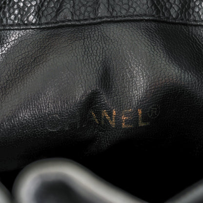 Chanel Caviar CC Drawstring Shoulder Bag Black 6 of 8