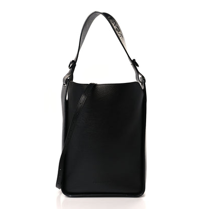 Balenciaga Calfskin Logo Embossed Small Tool 2.0 North-South Tote Black 3 of 10