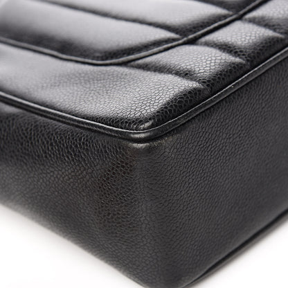 Chanel Caviar Vertical Quilted Jumbo Single Flap Black 13 of 15