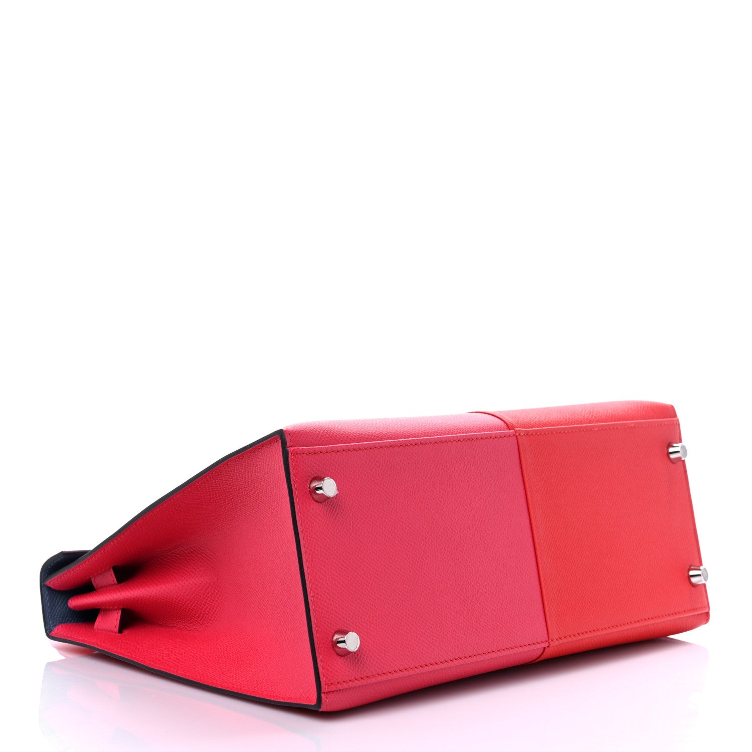 Hermes Epsom Casaque Kelly Sellier 28 Rouge Coeur Rose Extreme Bleu Zanzibar 12 of 16