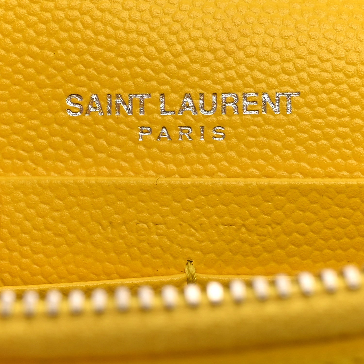 Saint Laurent Grain De Poudre Classic Monogram Kate Tassel Chain Wallet Mimosa 6 of 10