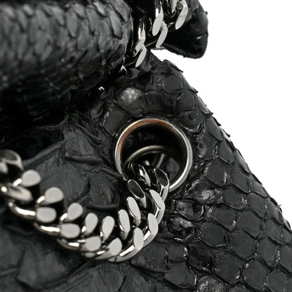 Chanel Snakeskin Accordion Tote Black 15 of 15