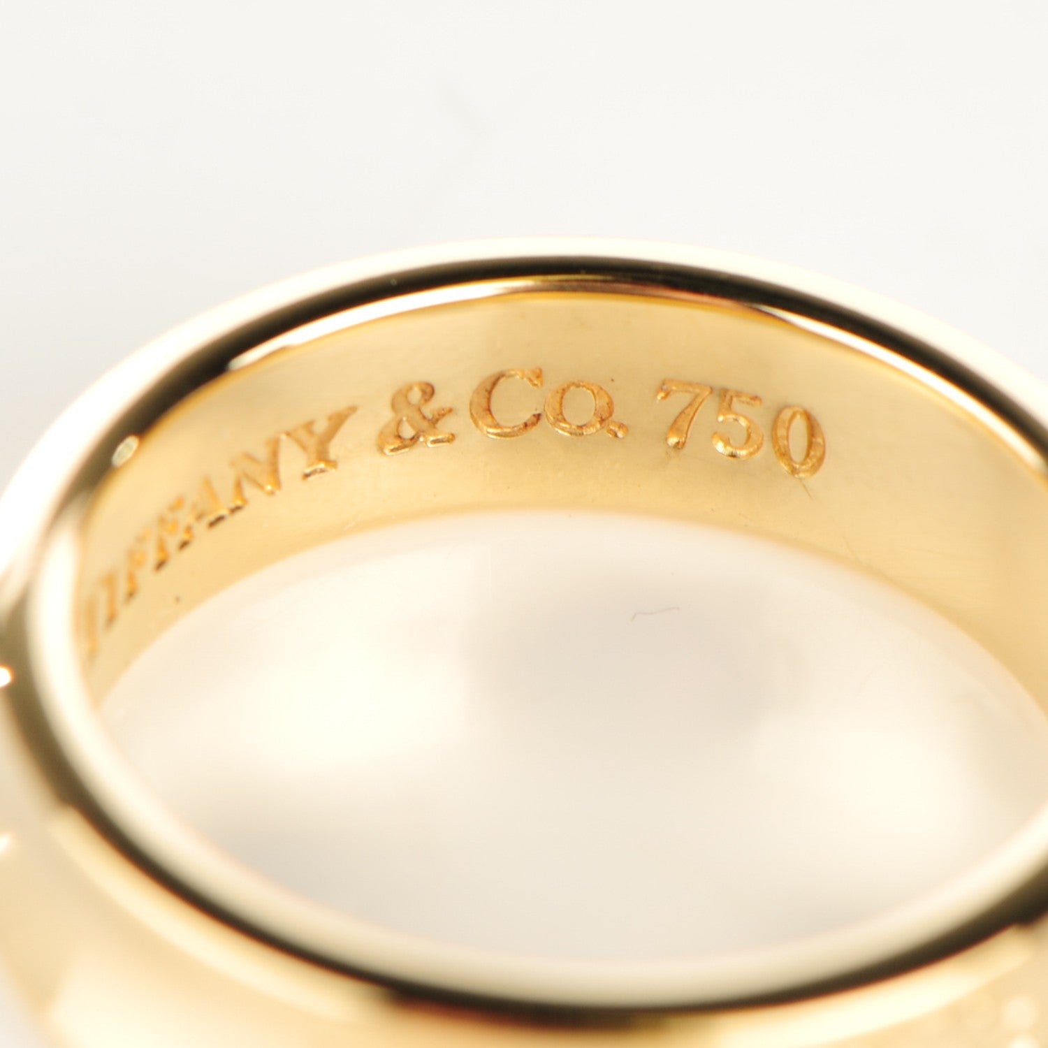 Tiffany 18K Yellow Gold 1837 Ring 9.25 5 of 5