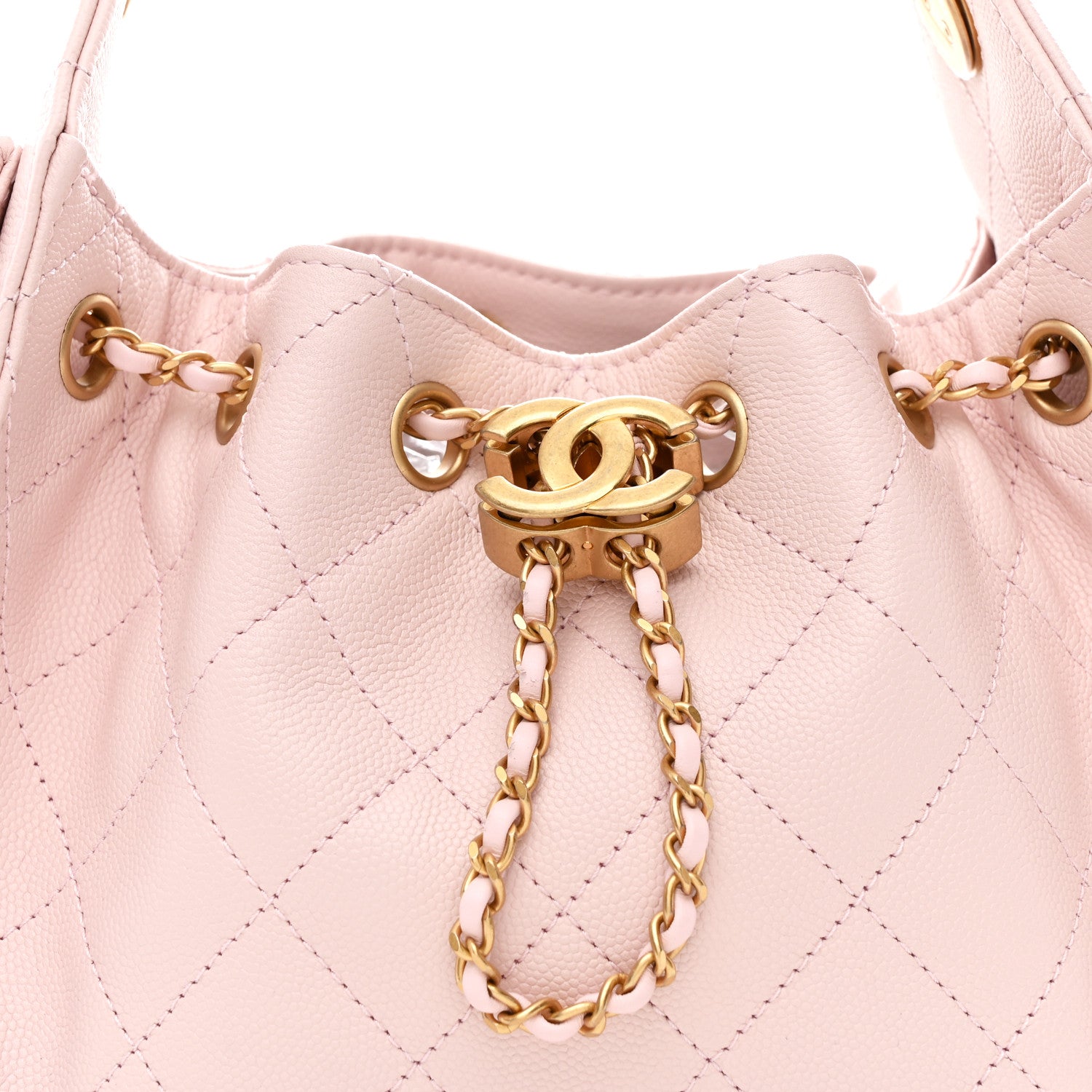 Chanel Caviar Quilted Mini Chanel 25 Handbag Light Pink 8 of 11