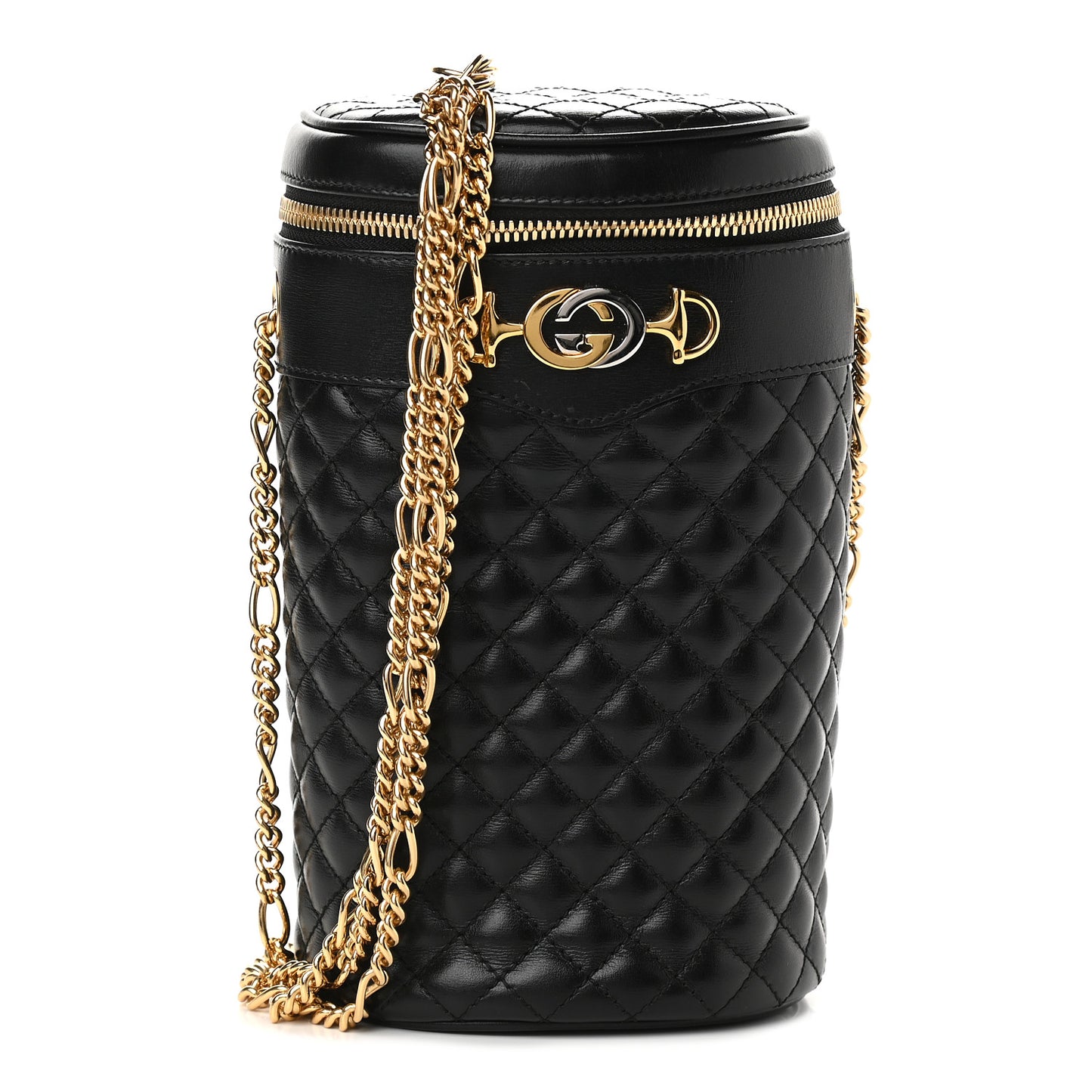 Calfskin Trapuntata Zumi Belt Bag Black