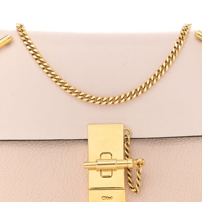 Chloe Grained Lambskin Medium Drew Shoulder Bag Cement Pink 8 of 13