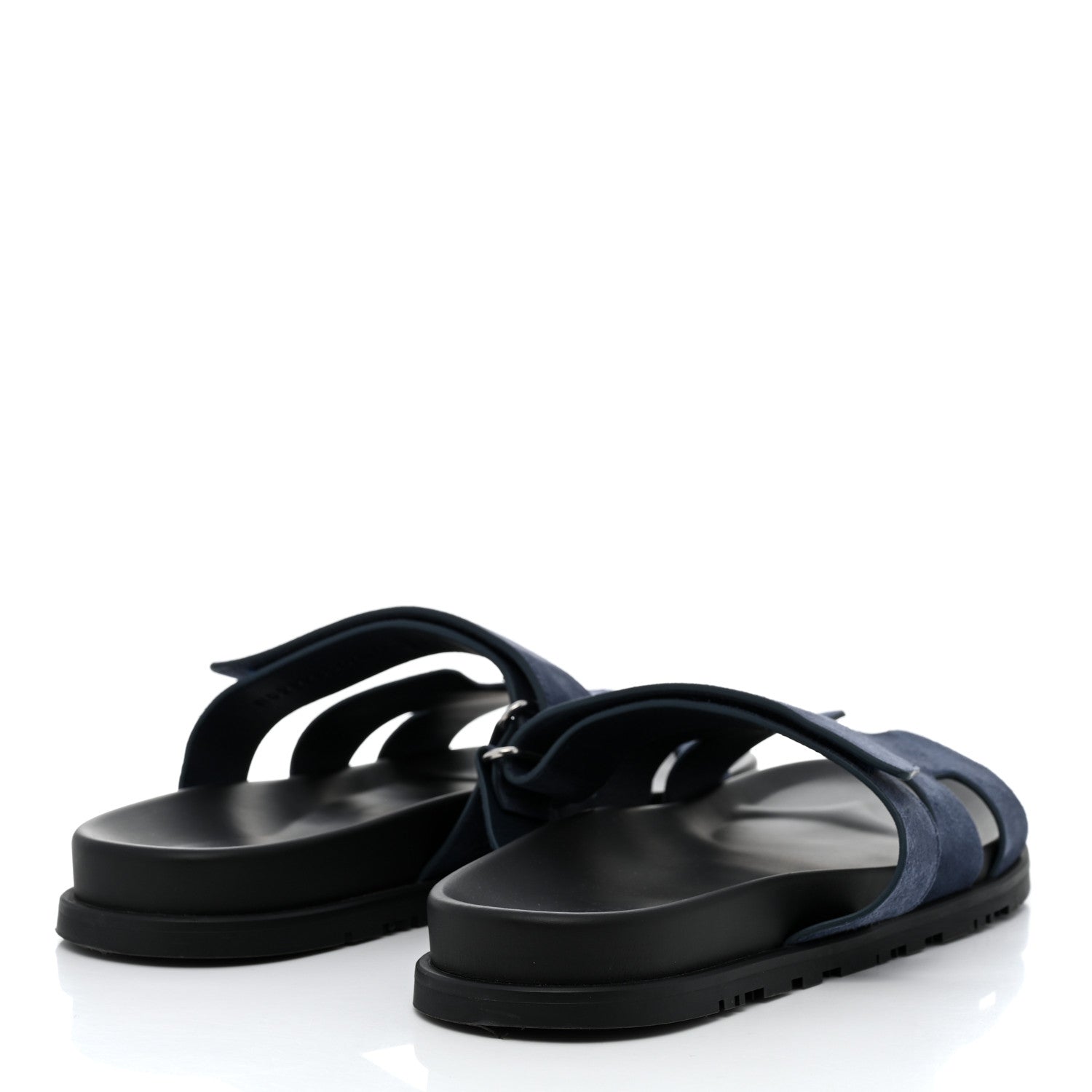 Hermes Suede Goatskin Mens Chypre Sandals 44 Bleu Celeste 4 of 9