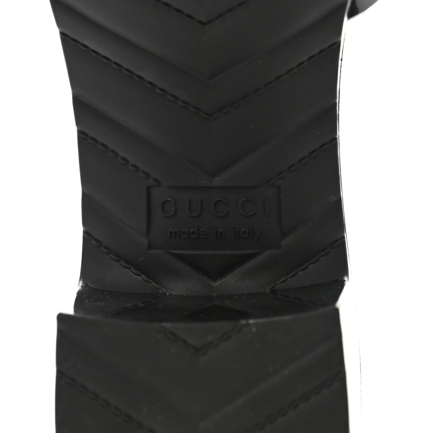 Rubber Gucci Logo Womens Platform 20/60mm Slide Sandals 37 Black