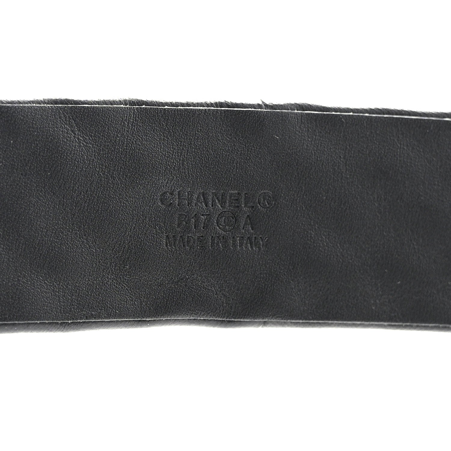 Chanel Lambskin Studded CC Chain Belt 80 32 Black 3 of 7