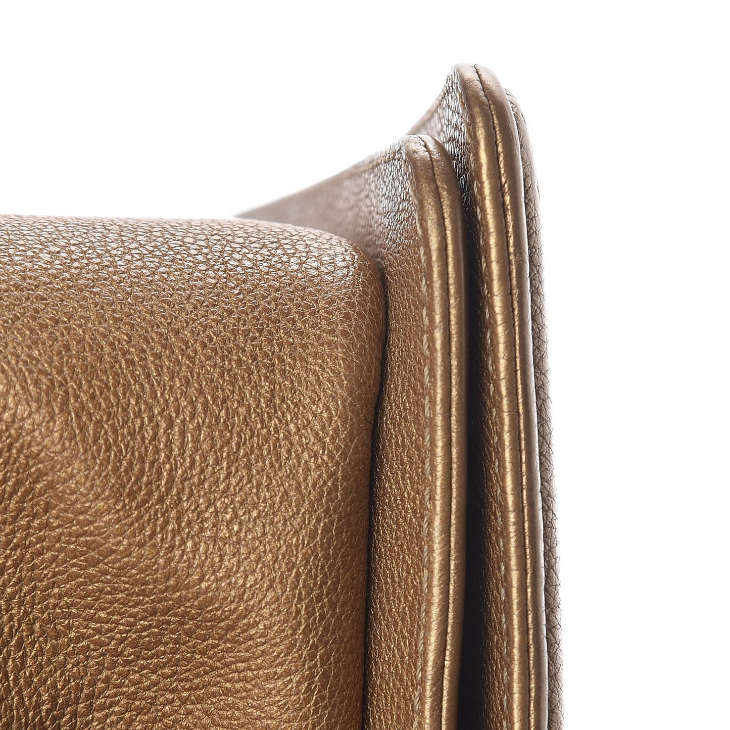 Metallic Calfskin Quilted Medium Boy Flap Dark Gold