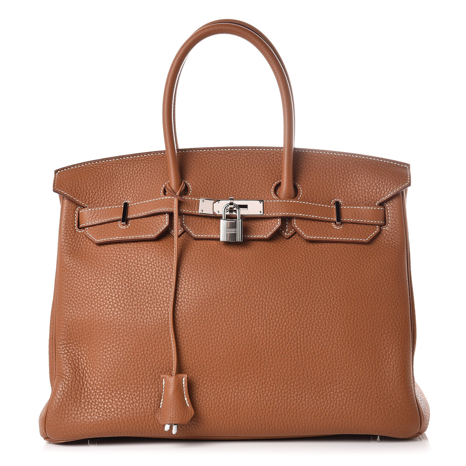 Hermes Taurillon Clemence Birkin 35 Gold 1 of 12