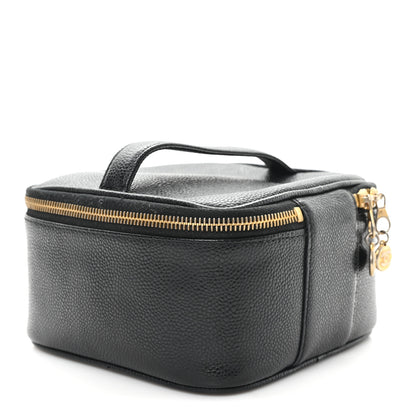 Chanel Caviar CC Vanity Cosmetic Case Black 3 of 8