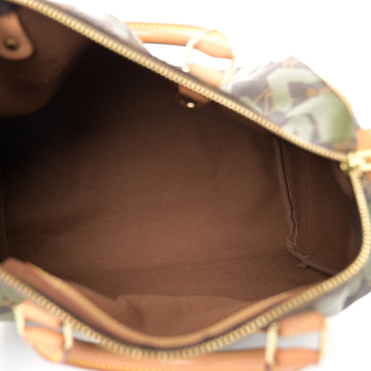 Louis Vuitton Monogram Graffiti Speedy 30 Kaki 5 of 10