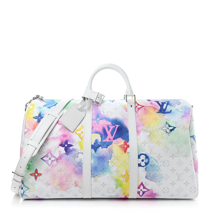Louis Vuitton Monogram Watercolor Keepall Bandouliere 50 Multicolor 1 of 8