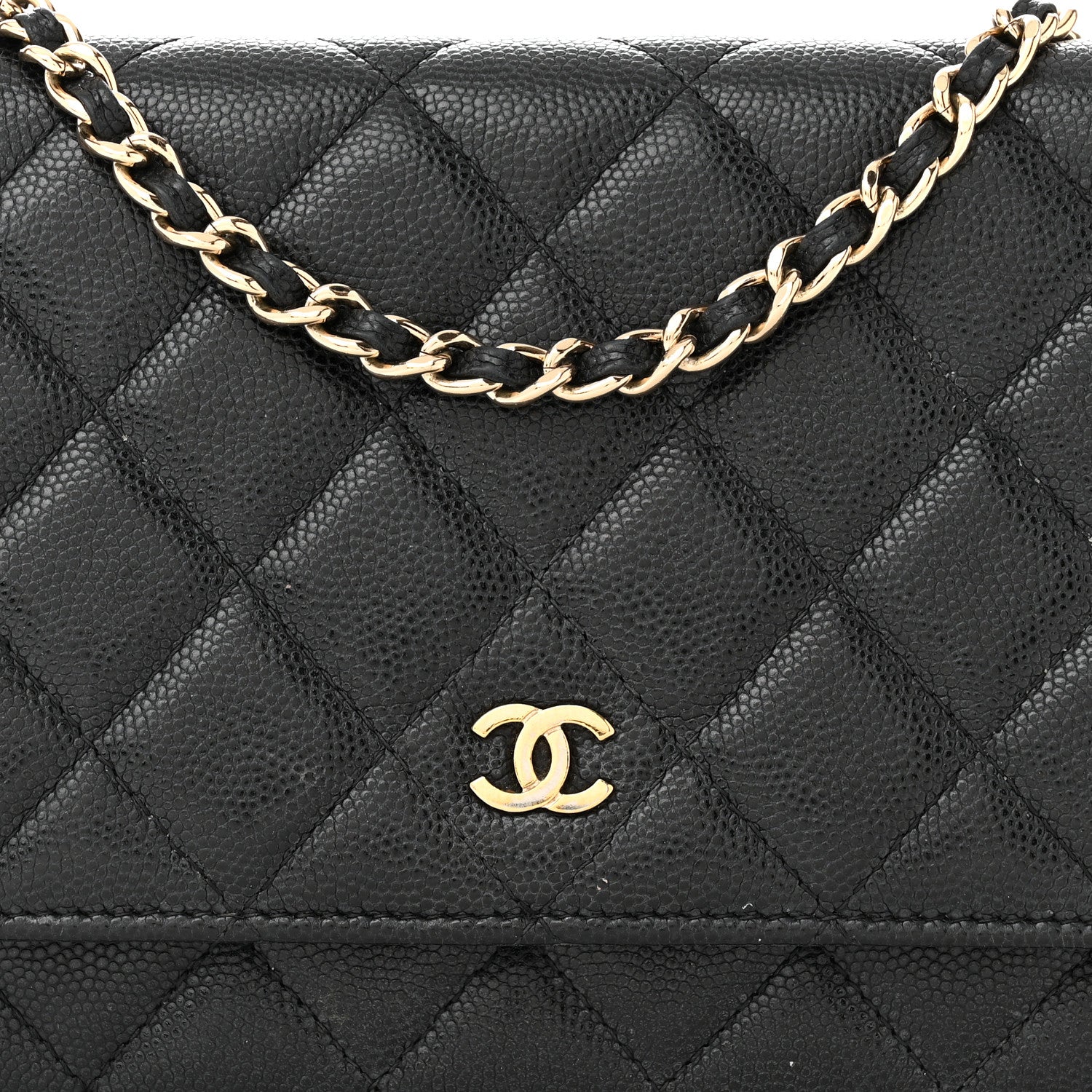 Chanel Caviar Quilted Wallet on Chain WOC Black 9 of 15