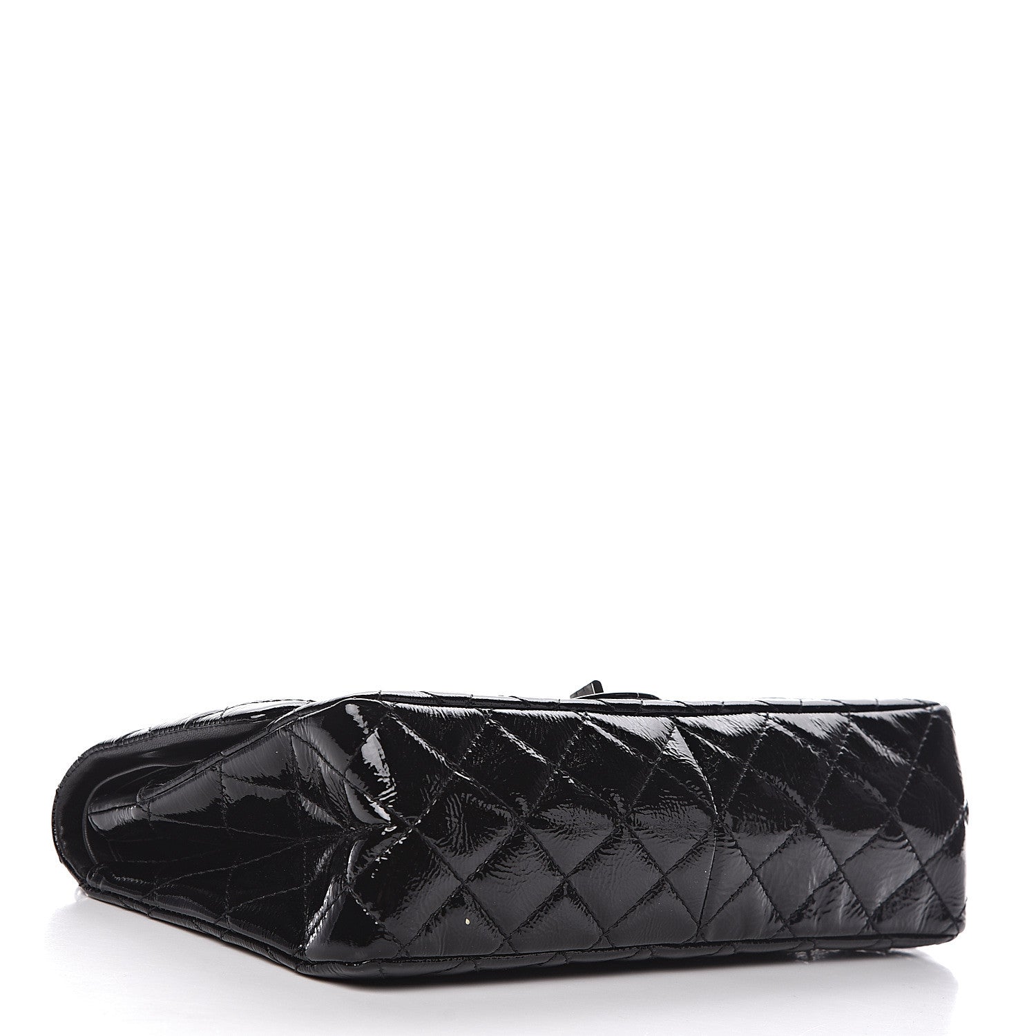 Chanel Distressed Patent Quilted 2.55 Reissue 226 Flap Black 4 of 14