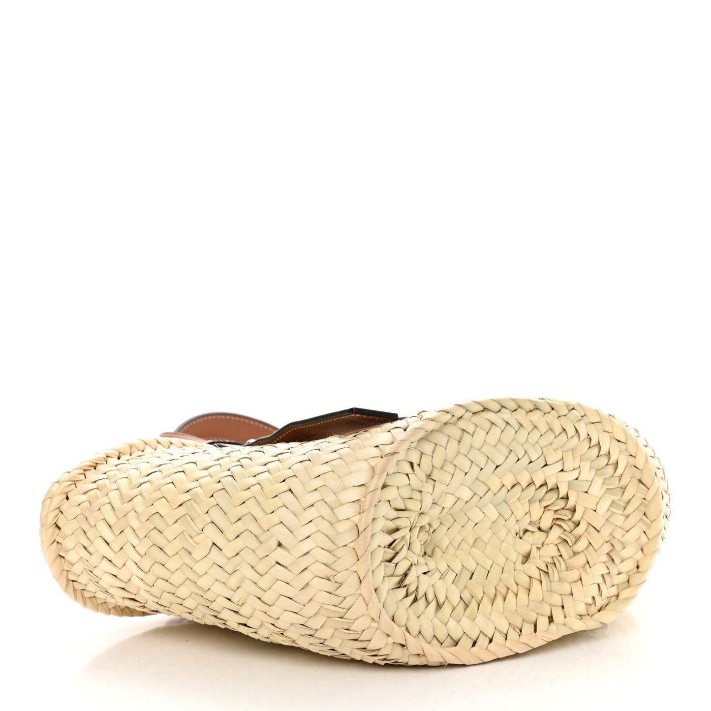 Raffia Small Basket Tote Bag Natural Tan