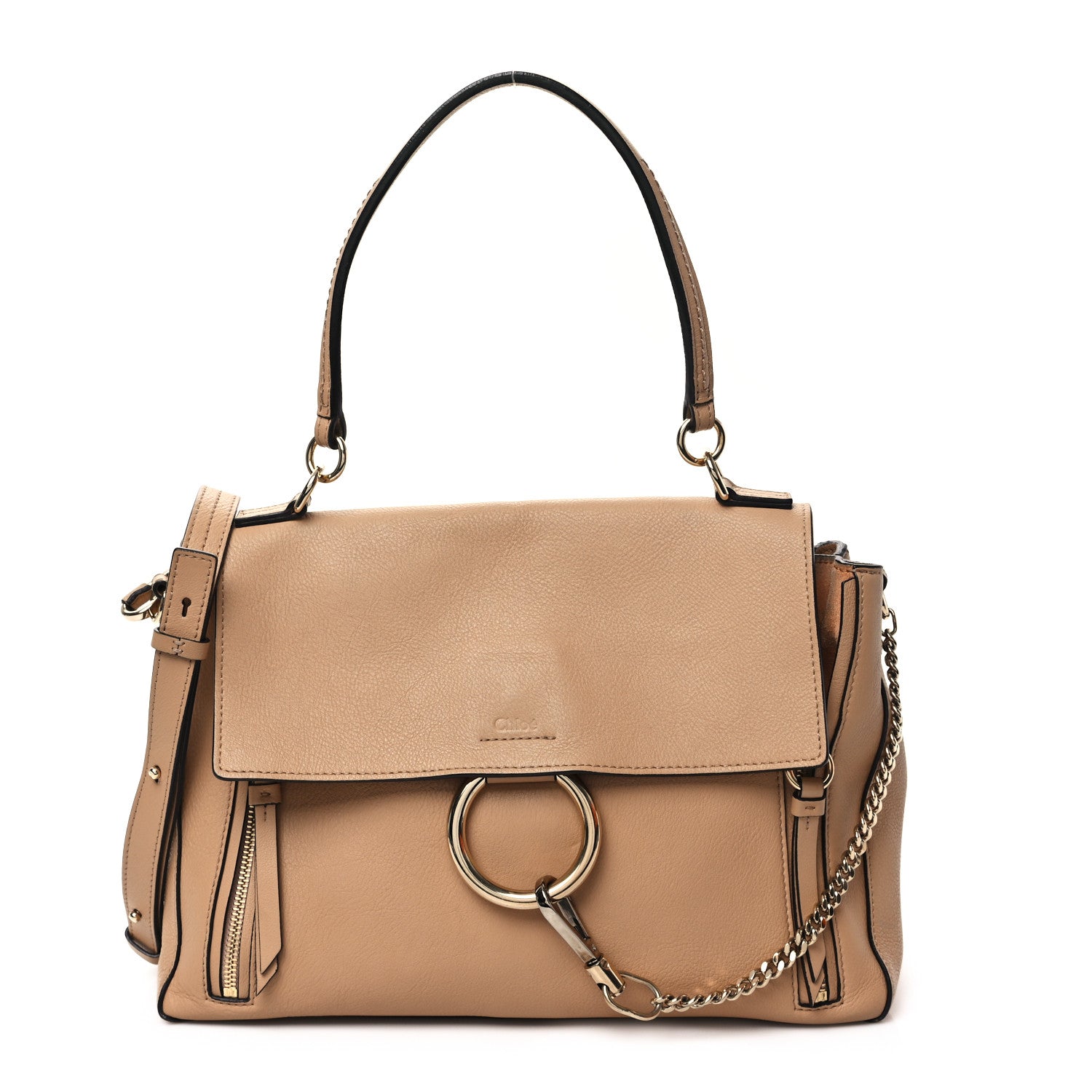 Chloe Calfskin Small Faye Day Shoulder Bag Blush Nude 1 of 13