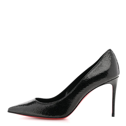 Christian Louboutin Laminated Calfskin Specchio So Kate 85 Pumps 39 Black 1 of 7