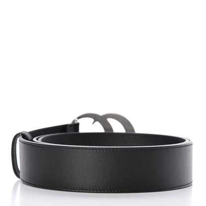 Gucci Moon Calfskin Nickel Double G 40mm Belt 90 36 Black 3 of 8