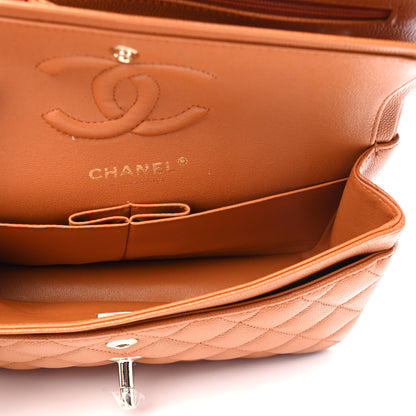 Chanel Caviar Quilted Small Double Flap Light Brown 4 of 4