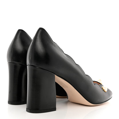 Gucci Malaga Kid Pearl Embellished Willow Loafer Pumps 40.5 Black 4 of 10