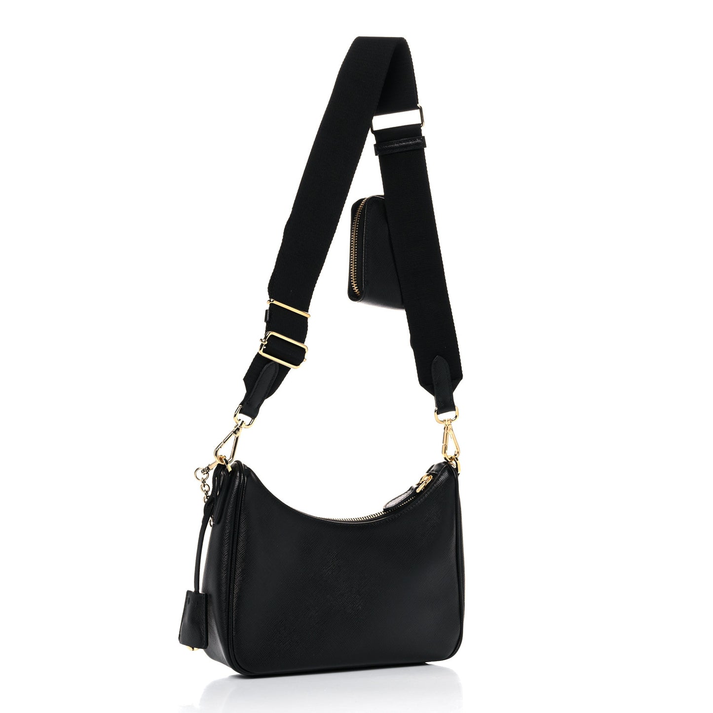 Saffiano Lux Re-Edition 2005 Shoulder Bag Black