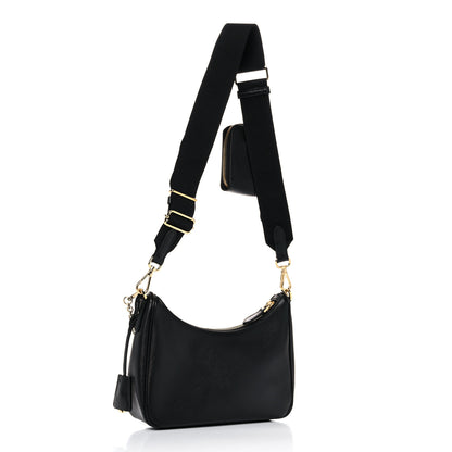 Prada Saffiano Lux Re-Edition 2005 Shoulder Bag Black 2 of 7