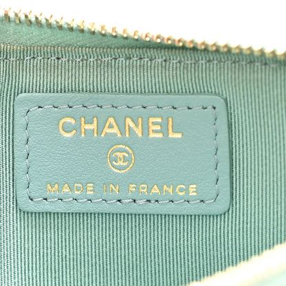 Chanel Caviar Quilted Classic iPhone Pouch Blue 6 of 11