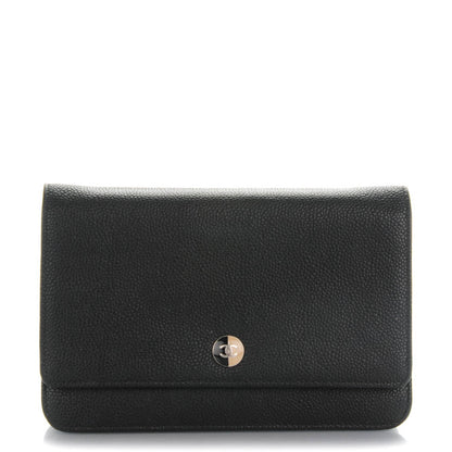 Chanel Caviar Wallet On Chain WOC Black 1 of 9