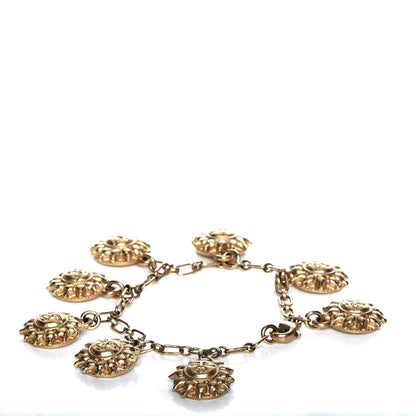 Chanel Sun Medallion Charm Bracelet Gold 3 of 5